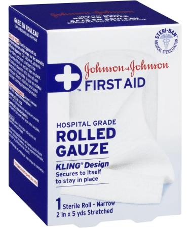 Johnson's Red Cross Brand Hospital Grade Rolled Kling Gauze Bandage 5 cm - Buy Online on GoSupps.com