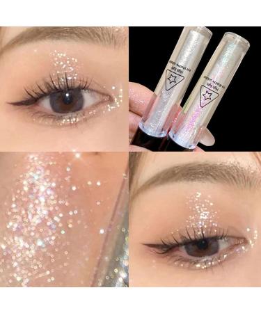 Eyeshadow Liquid - Eye Shadow - Metallic Shimmer Eye Shadow Waterproof Long Lasting Quick-Drying Sparkling Eye Shadow Makeup Kits Tosier 01# White Moonlight - Buy Online on GoSupps.com