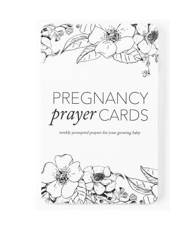 Pregnancy Prayer Cards by Duncan & Stone | Expecting Mom Gift Basket | Baby Announcement | Baby Shower Present | Prompted Prayer Cards for Parents to Be