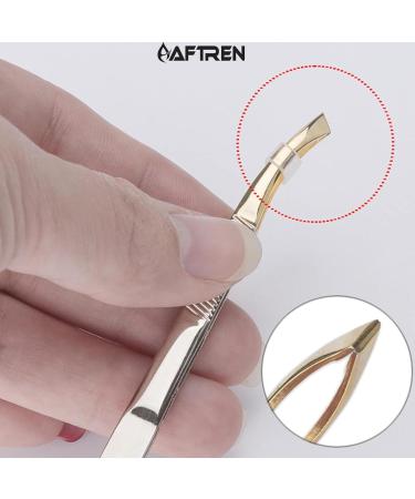 Professional Stainless Steel Eyebrow Tweezers Hair Removal Tweezers Facial Hair Ingrown Hair for Men Women - Buy Online on GoSupps.com