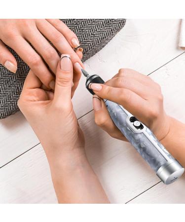 Electric Nail File | Nail Grinder for Human | Nail Grinder Manicure Electric Nail Drill | Toenail Grinder Nail Drill for Grinding Nursing Peeling Polishing Acrylic Nail Tools Gray - Buy Online on GoSupps.com