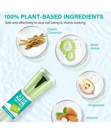 EFINITYER Anti-Bite Nail Treatment for Kids - Stop Nail Biting & Thumb Sucking - Bitter Taste Polish - Green - 1 Count - Buy Online on GoSupps.com