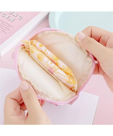 Cute Bear Large Capacity Sanitary Napkin Storage Bag - Pink Teenage Ladies Menstrual Pad Organizer - Buy Online on GoSupps.com