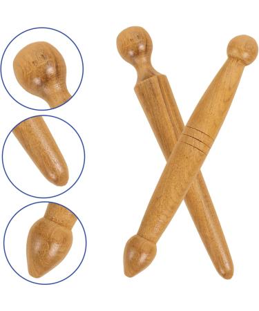 10-Piece Foot Tensioning Rods & Body Massage Tools - Manual Wood Hand & Foot Massager Roller for Ultimate Relaxation - Buy Online on GoSupps.com