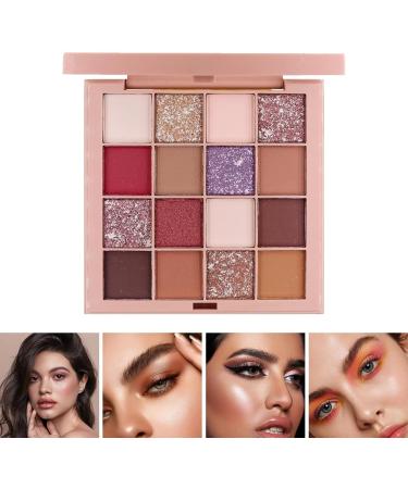 Eye Shadow Pallets for Women - Makeup Pallet Red Eyeshadow 16 Colors - Long Lasting Highly Pigmented Makeup Palettes Red Eye Shadow Matte Shimmer Women Girls Kagrote - Buy Online on GoSupps.com