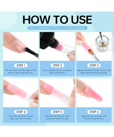 PEACECOLOR 120 ml Poly Gel Slip Solution Acrylic Liquid Slip Solution for Poly Nail Gel Nails Starter Set PD01-013 - Buy Online on GoSupps.com