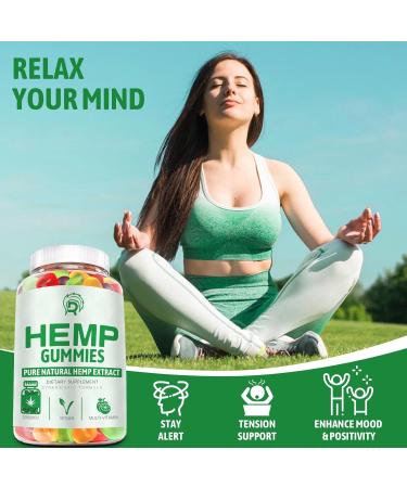Hemp Gummies High Potency - Extra Strength Infused with Pure Hemp Oil - 100% Natural Organic Bear Candy H mp Supplement Gummy for Adults(3 Pack) - Buy Online on GoSupps.com