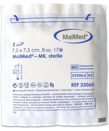 Buy Sterile Mull Compresses 7.5x7.5 cm - 50 Non-Adhesive Wound Care Pads | Perfect for External Wound Treatment - Buy Online on GoSupps.com