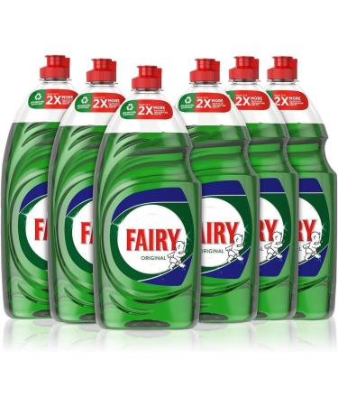 Fairy Original Washing Up Liquid - Lasts 50% Longer - New And Improved Formula - (6x900ml) Boxed Slamtech - Buy Online on GoSupps.com