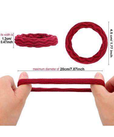 60 Seamless Cotton Hair Ties Ponytail Holders for Women/Girls - Elastic, No Crease, Lightweight - 4 Styles (Mixed Color) - 60 Count - Buy Online on GoSupps.com