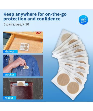 Nipple Covers for Men - 50 Pairs 1.38" Anti-Chafing Clear Tape for Running - Nipple Protection Bandaids - Buy Online on GoSupps.com