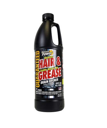 Instant Power 1969 Hair and Grease Drain Opener, 1 l, Liquid, 2 Pack