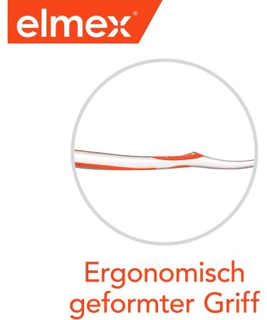 Elmex Toothbrush Caries Protection InterX Medium - 3 Pack | X-Bristles for Thorough Cleaning & Short Head for Molars - Buy Online on GoSupps.com
