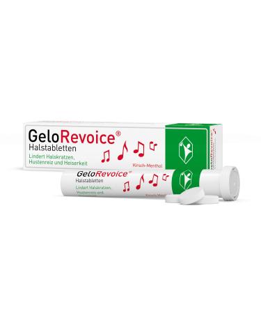 Gelorevoice Half tablets Kirsch -Menthol 20 St. - with sore throat neck scratch coughing and hoarseness helps quickly and can be felt quickly - even if you lose voices swallowing difficulties and forced to clearance - Buy Online on GoSupps.com