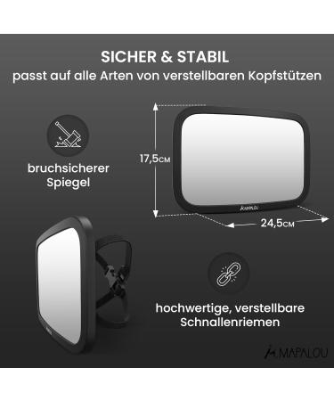 Car Mirror for Babies - Back Seat Safety Mirror | Best Child Rearview Mirror for Parents - Buy Online on GoSupps.com