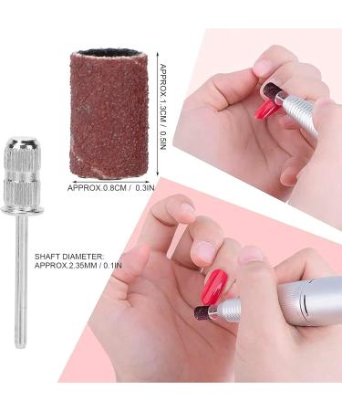 75 Sanding Bands Nail Drill Bits Nail Art Sanding Caps 80 120 180 Grit Brown for Nails and Cuticles Easy to Use Suitable for Nail Care - Buy Online on GoSupps.com