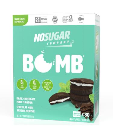 No Sugar Keto Bombs Fulfills Sweet Craving Without Compromising Keto Month supply Low Net Carb (1g) Sugar Free (0g) Keto Cup Snacks with 7g Healthy Fat - Gluten Free All Natural Non-GMO (510g Chocolate Mint) Chocolate Mint 30 count (Pack of 1)