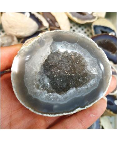 Natural Original Raw Agate Crystal Geode Cutting Hole Feng Shui Decor Stone Specimen Craft Collectibles Stone Collection (Size : 200-250g a Piece) - Buy Online on GoSupps.com