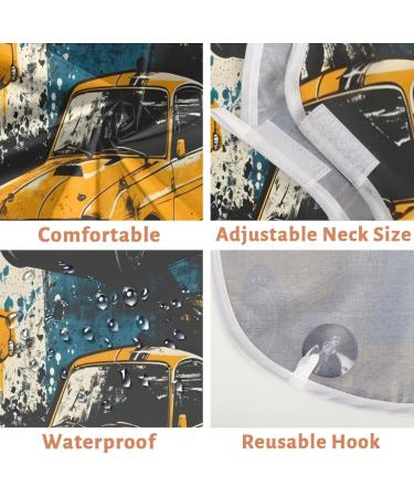 Yellow Racing Car Beard Bib Apron - Ultimate Beard Hair Catcher for Men | Perfect Father's Day & Christmas Gift for Dad & Husband - Buy Online on GoSupps.com