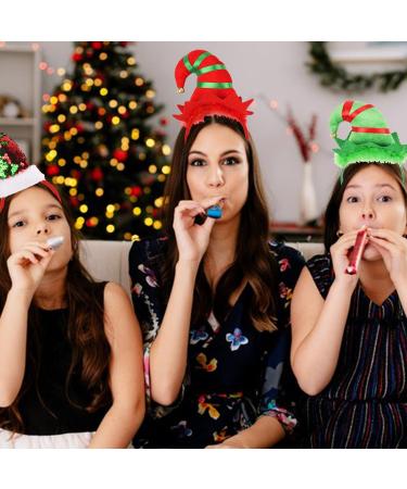 MEISH 6 Pieces Christmas Headbands Christmas Elf Hat Headbands Holiday Party Accessories for Christmas Party Gifts - Buy Online on GoSupps.com