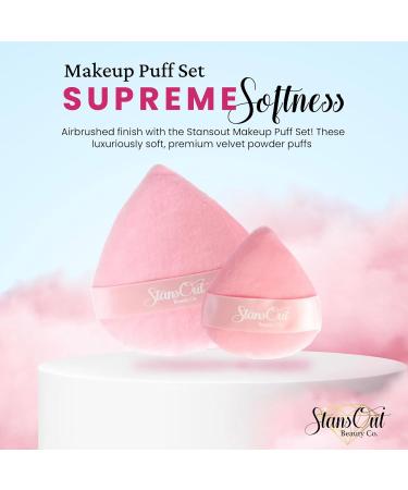 StansOut Beauty Velvet Makeup Puff Set (2-Pack) | Luxurious Soft Powder Puffs for Flawless Makeup Application - Perfect for Touch-Ups | Premium Quality International Shipping - Buy Online on GoSupps.com