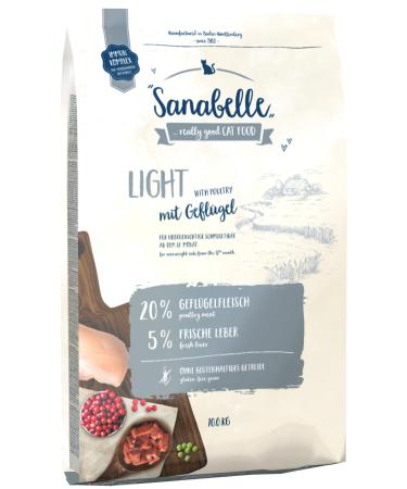 Sanabelle Light | Dry cat food with reduced energy content for overweight cats | 6 x 400 g 400 g (pack of 6) Single