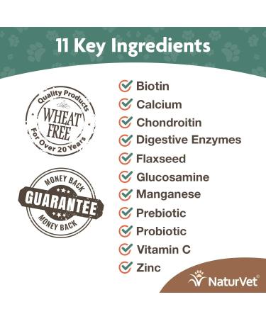 NaturVet 4-in-1 All-In-One Soft Chews for Dogs - 120 Count, 16.9 oz (480g) | Health & Support - Buy Online on GoSupps.com