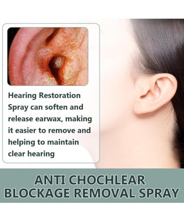 Hearing Restoration Spray Anti Tinnitus Earwax Removal Spray Earwax Cleaning Spray Tinnitus Spray for Ear (2PCS) - Buy Online on GoSupps.com