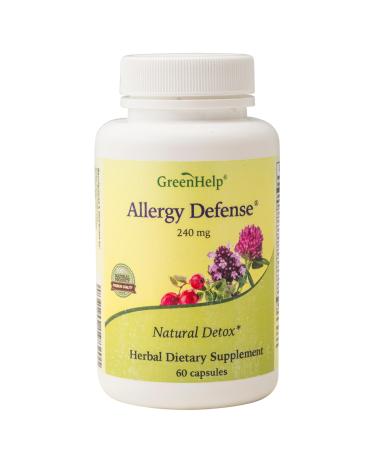 Green Help Allergy Defense Capsules - Herbal Supplement for Immune Support & Natural Detox - Licorice Root Red Clover Nettle Leaf - All-Natural Gluten-Free No Additives - 60 Capsules