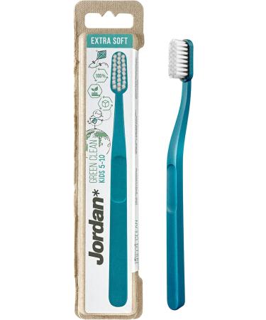 Jordan Green Clean Kids Toothbrush - Blue - Buy Online on GoSupps.com