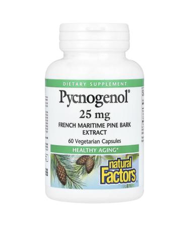 Pycnogenol 25 mg 60 Vegetarian Capsules Natural Factors