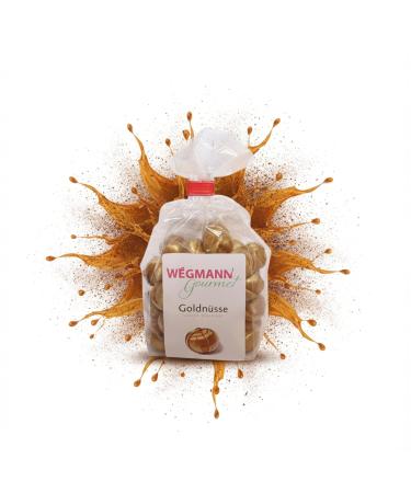 Wegmann Wegmann Sweets 125g Premium Quality for gifting or snacking (Golden Nuts 125g Crunchy candy with cocoa filling)