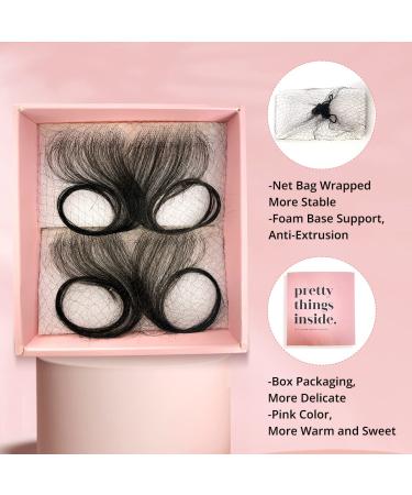 Alipearl HD Lace Baby Hair Strips for Natural Edges - 4 Pack, Reusable Swiss Lace Hairline Pieces for Women - Handmade, Invisible, Human Hair - Buy Online on GoSupps.com