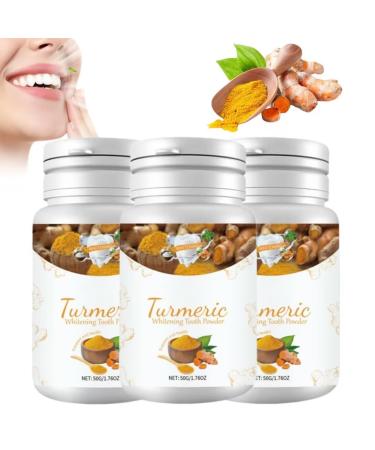 Turmeric Whitening Tooth Powder,Turmeric Whitening and Teeth Cleaning Powder, Protect Gums and Freshen Breath, Teeth Whitening Powder, Natural Teeth Whitener, Teeth Whitening and Stain Removal (3)