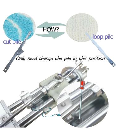 IFISH Tufting Gun 2-in-1 with Cut and Loop Pile | Art Carpet Weaving Flocking Knitting Machine for Handmade DIY Beginners (Blue) - Buy Online on GoSupps.com