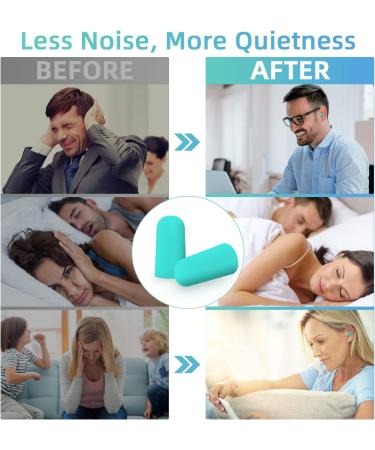 Ear Plugs Soft Foam Earplugs for Sleep - 48 Pcs - ACVVIP 32 dB NRR Noise Canceling Premium Comfort Earplugs with Carrying Box for Sleeping Snoring Work Travel - Individual Packaging - Blue - Buy Online on GoSupps.com