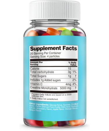 Buy Creatine Monohydrate Gummies - Boost Performance & Muscle Growth | International Shipping Available - Buy Online on GoSupps.com