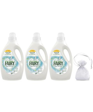 Fairy Original Fabric Softener 83washes 2.905L Fabric Conditioner Huggably Soft for Sensitive Skin 3Pk + Our Gift for You: Organza Bag Size: 9x7x0.1cm