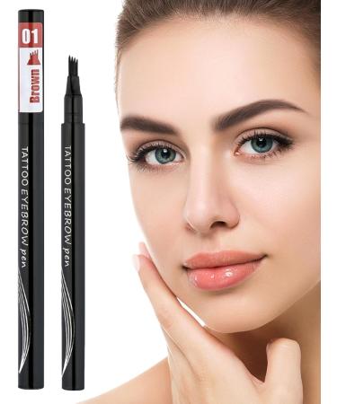 Eyebrow Waterproof Long-Lasting and Waterproof Eye Brow Contouring | Eyebrow Contouring Supplies for Working Home Traveling Dating Gathering Pochy 1#brown - Buy Online on GoSupps.com
