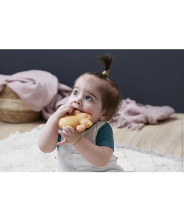 Kaloo Petit Calme Octopus Bite Ring - Natural Rubber Ergonomic & Soft 10 cm - Ideal for Babies from Birth - Orange (K970705) - Buy Online on GoSupps.com