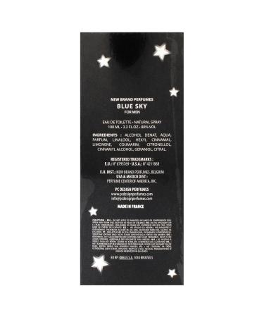 New Brand Blue Sky EDT Spray Men 3.4 oz - Buy Online on GoSupps.com