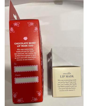 Buy Lip Moisturizing Mask Duo - Shea Butter & Coconut Oil | Chocolate & Berry Flavors | 3 Hydrating Lip Balms for Smooth Lips | International Shipping - Buy Online on GoSupps.com
