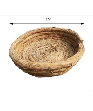 Orgrimmar Handmade Woven Straw Bird Nest Breeding House for Small Pets - 2PCS - Buy Online on GoSupps.com