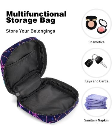GIAPB Period Bag - Dreamcatcher Feathers Design - Sanitary Napkin Storage & Travel Makeup Pouch - Buy Online on GoSupps.com