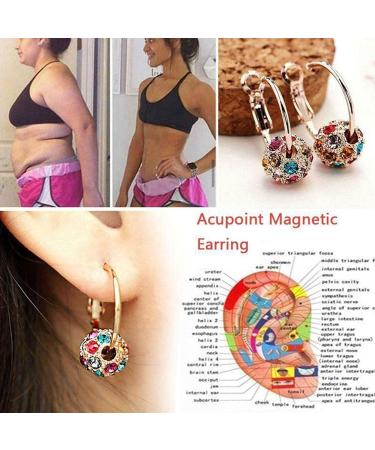 Lymphatic Drainage Slimming Earrings Magnetic Therapy Weight Loss Earrings EarAcupressure Magnetherapy Earrings for Women 3pairs-a - Buy Online on GoSupps.com