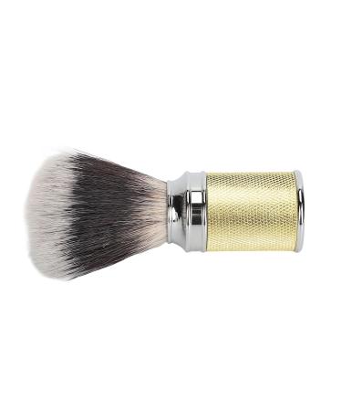 Nylon Beard Foaming Brush with Curved Handle - Gold Synthetic Lather Cleaner for Epic Beard Grooming - Buy Online on GoSupps.com