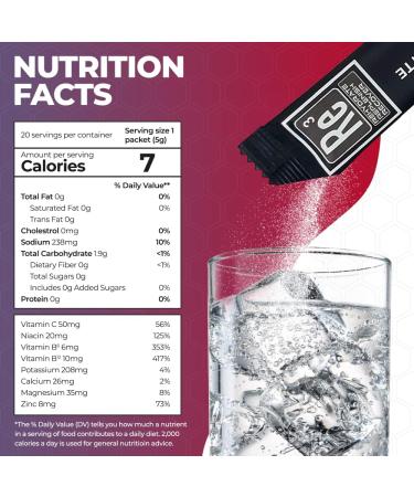 Re3 Electrolyte Powder Packets - Sugar-Free Low Calorie Vitamins & Minerals | Mixed Berry Flavor for Rehydration & Recovery - Buy Online on GoSupps.com
