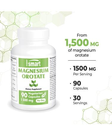 Supersmart Potassium Bicarbonate and Magnesium Orotate Bundle - Mineral Support | Non-GMO, Gluten Free - Vegetarian Capsules - Buy Online on GoSupps.com