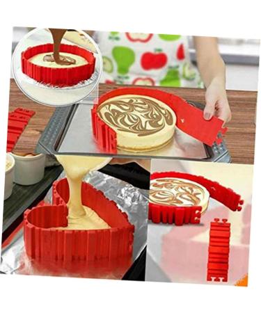 Zerodeko Silicone Molds Bake Mold Cake Mold Tart Mold Dessert Mold Durable Mold Silicone Cake Molds Chocolate medium Red - Buy Online on GoSupps.com