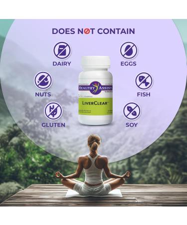 Kirkman LiverClear Supplement 120 Capsules Body Cleanse with Vitamin C E Selenium Taurine Curcumin Milk Thistle Glutathione NAC & Calcium to Support The Body s Natural Cleansing Pathways - Buy Online on GoSupps.com